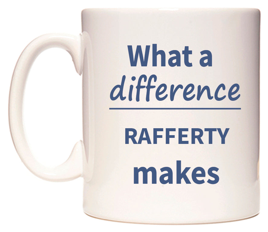 What a difference RAFFERTY makes Mug