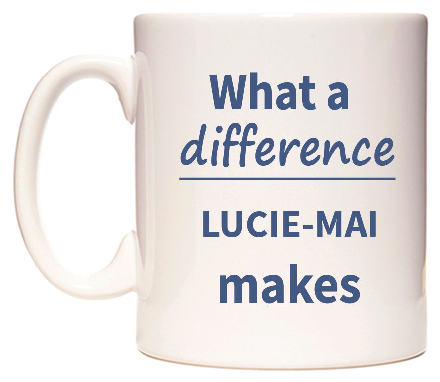 What a difference LUCIE-MAI makes Mug