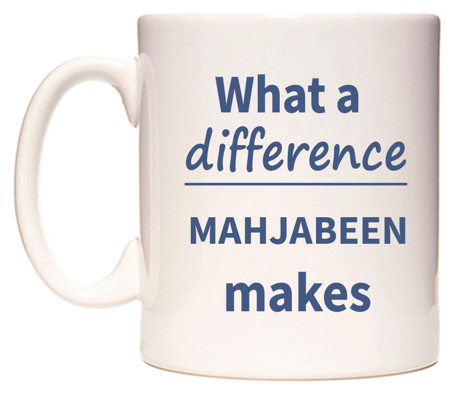 What a difference MAHJABEEN makes Mug