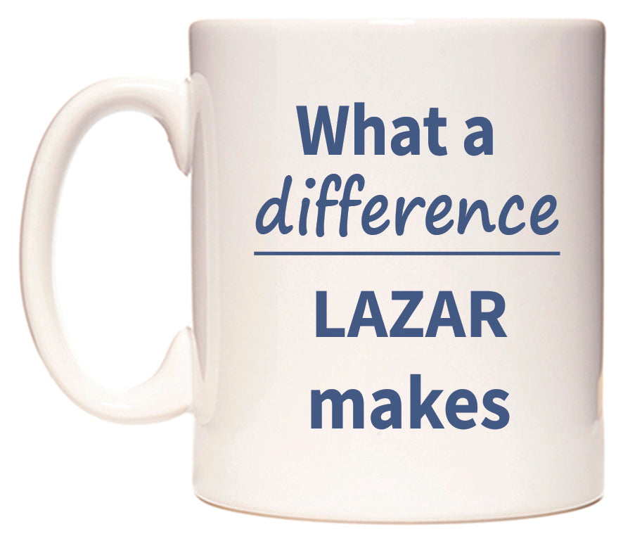 What a difference LAZAR makes Mug