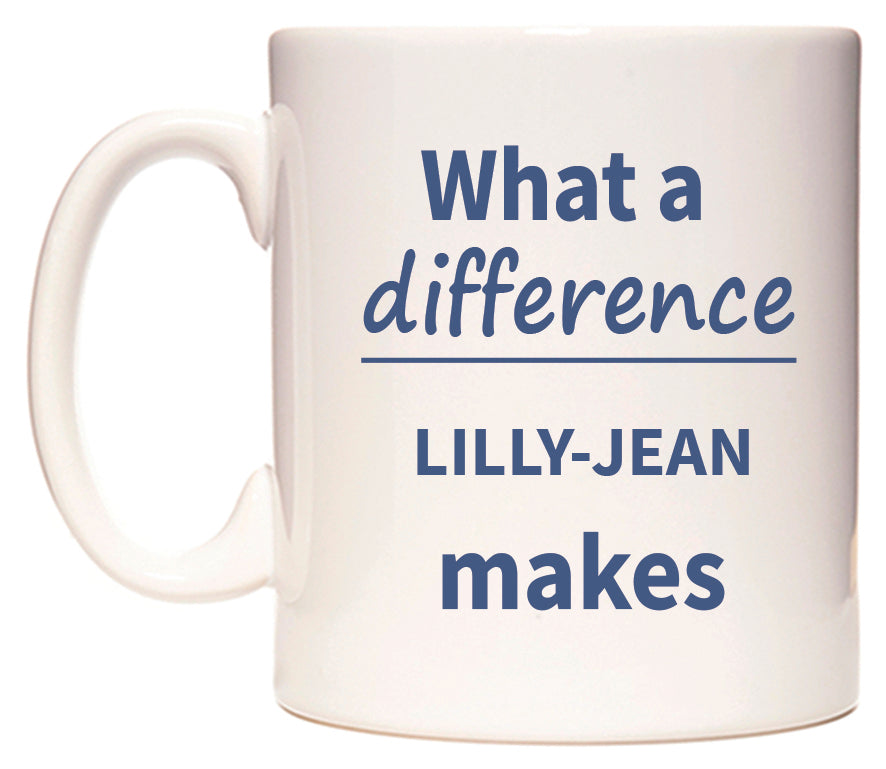 What a difference LILLY-JEAN makes Mug