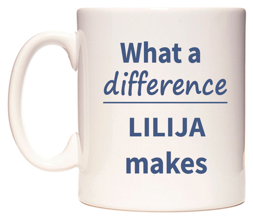 What a difference LILIJA makes Mug