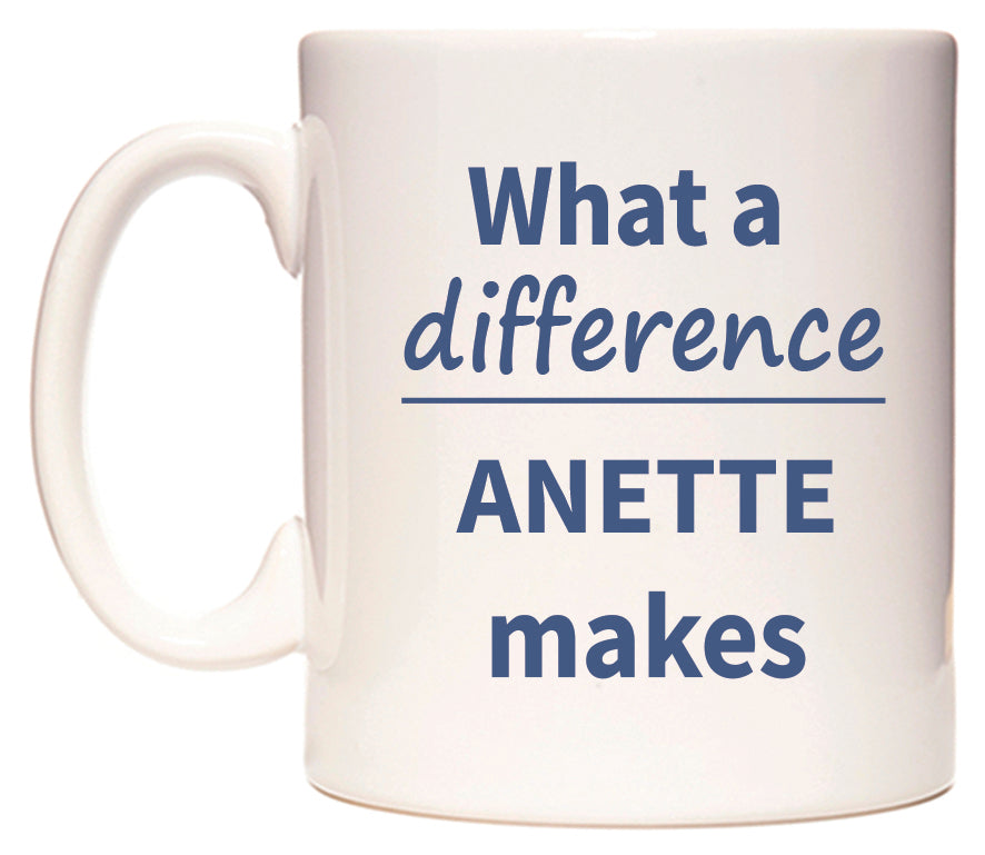 What a difference ANETTE makes Mug