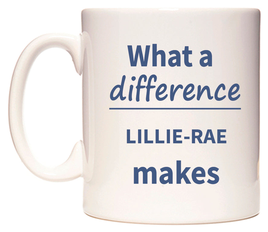 What a difference LILLIE-RAE makes Mug