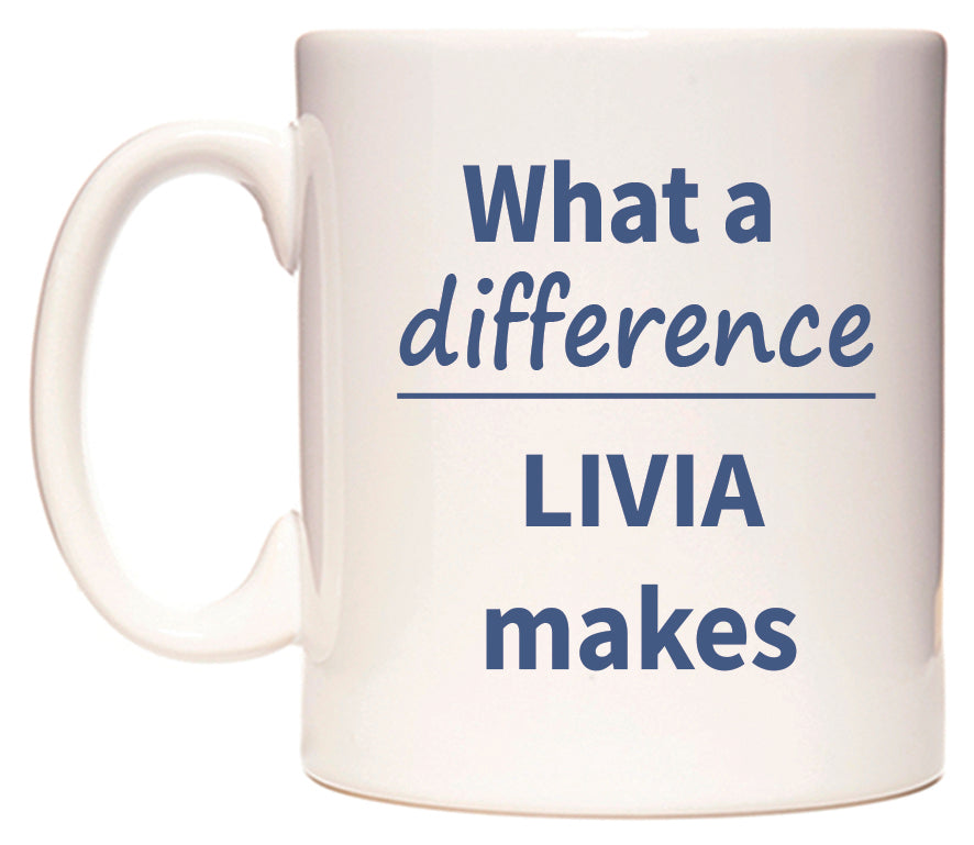 What a difference LIVIA makes Mug