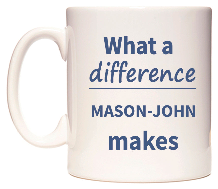 What a difference MASON-JOHN makes Mug