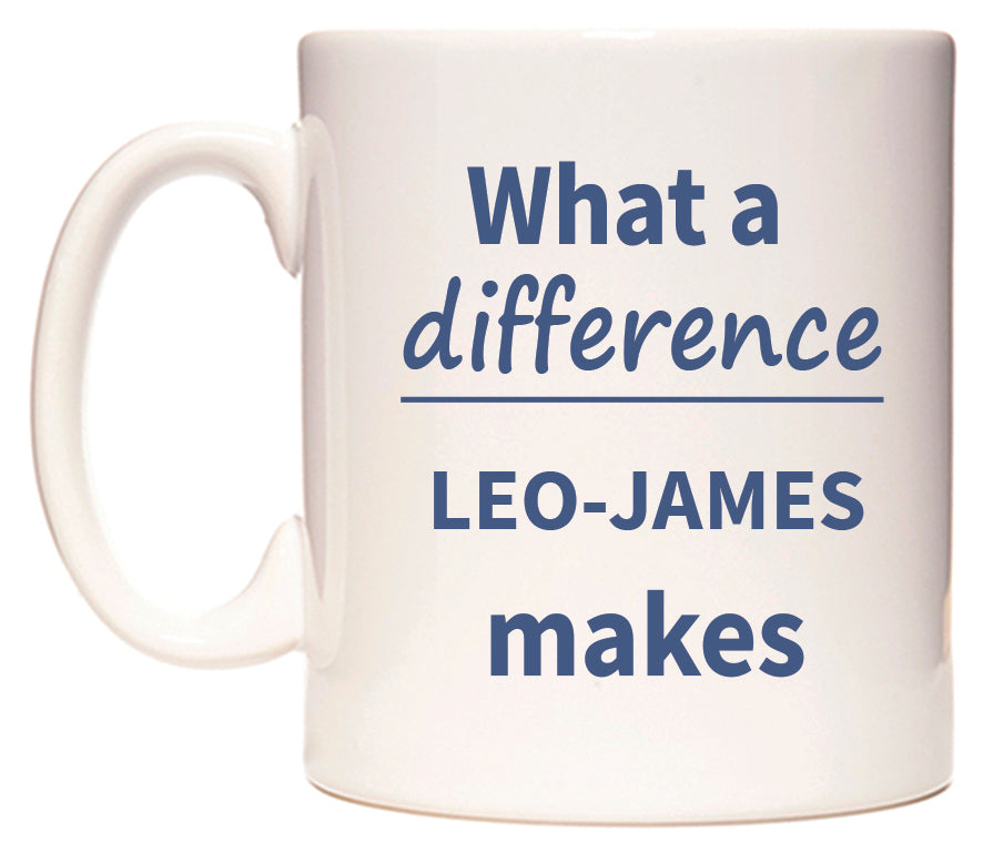 What a difference LEO-JAMES makes Mug