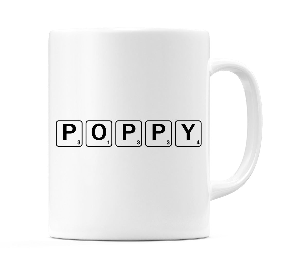 Poppy - Scrabble Themed Mug
