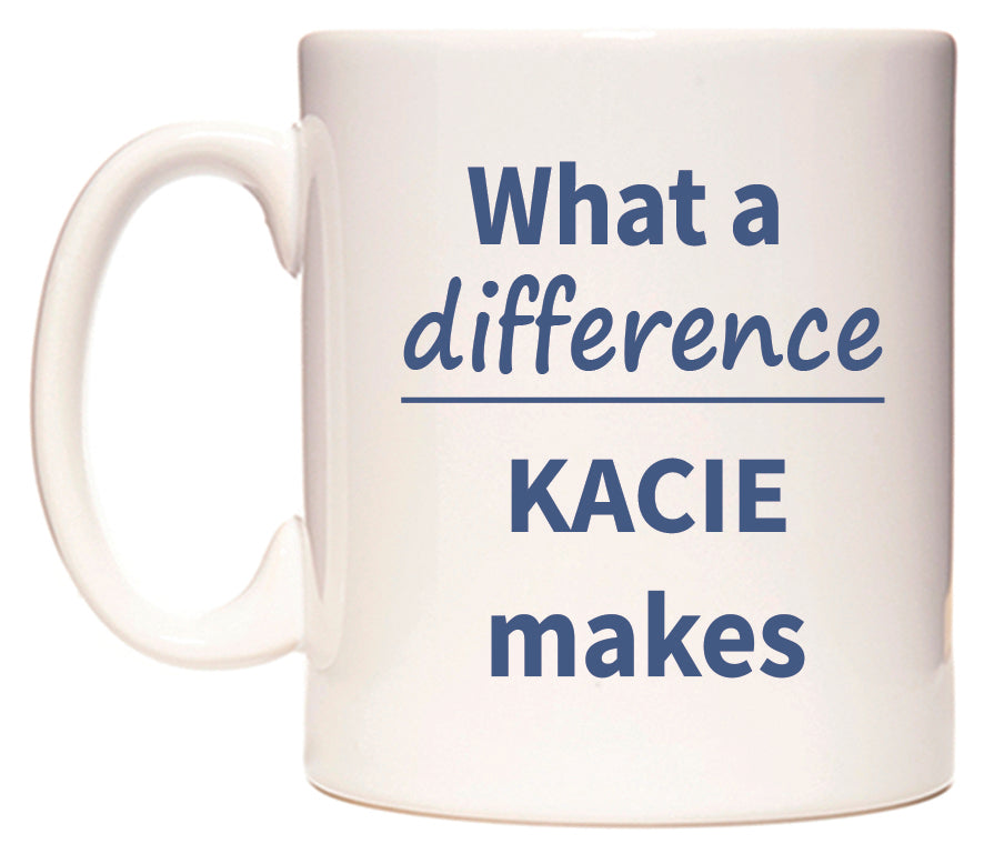 What a difference KACIE makes Mug