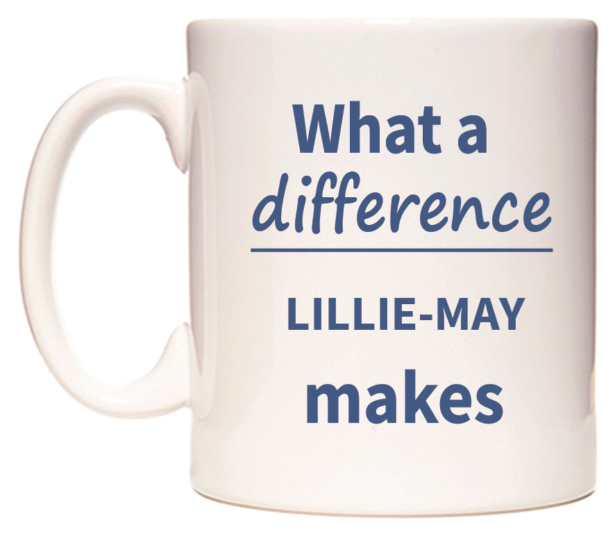 What a difference LILLIE-MAY makes Mug