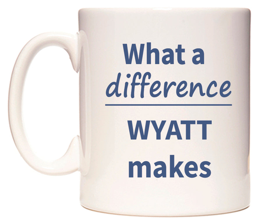 What a difference WYATT makes Mug
