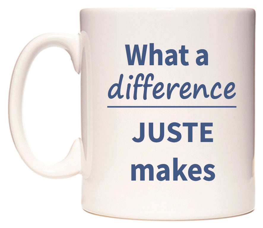 What a difference JUSTE makes Mug