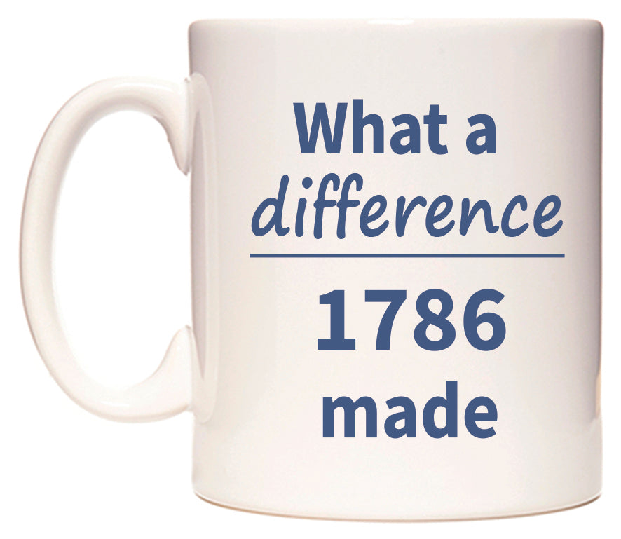 What a difference 1786 made Mug