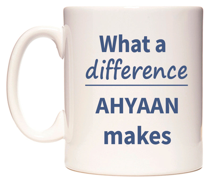 What a difference AHYAAN makes Mug