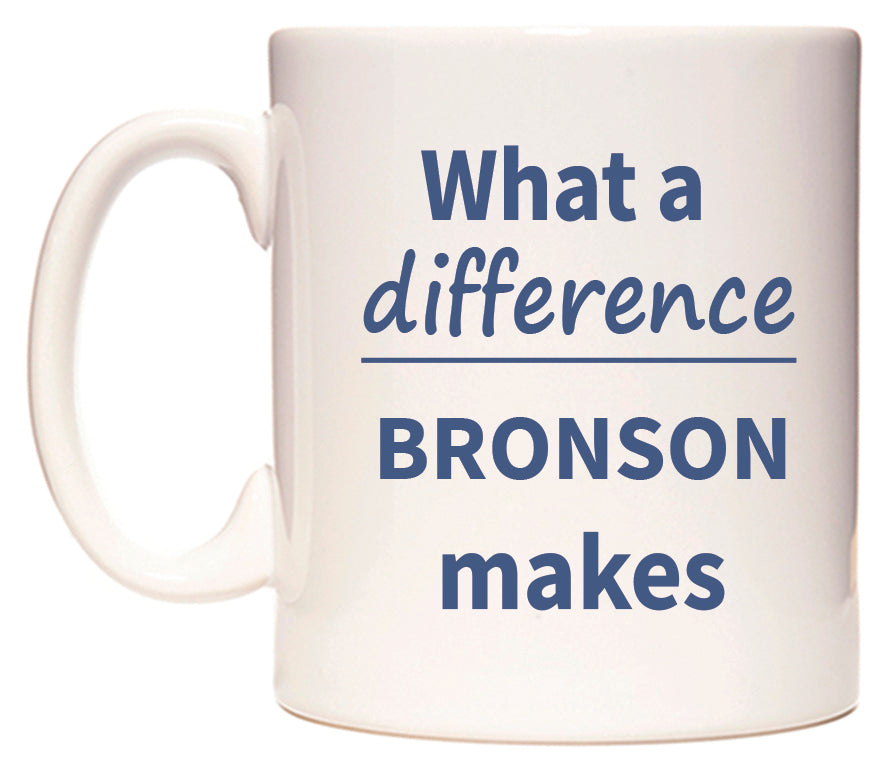 What a difference BRONSON makes Mug