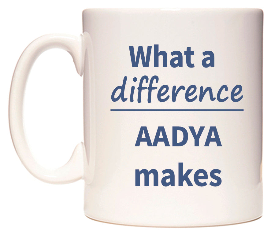 What a difference AADYA makes Mug
