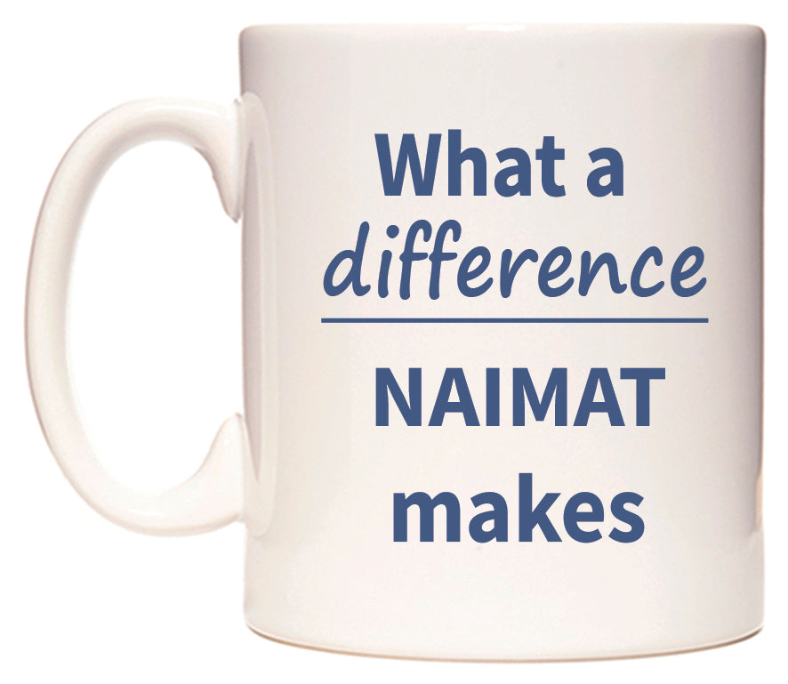 What a difference NAIMAT makes Mug