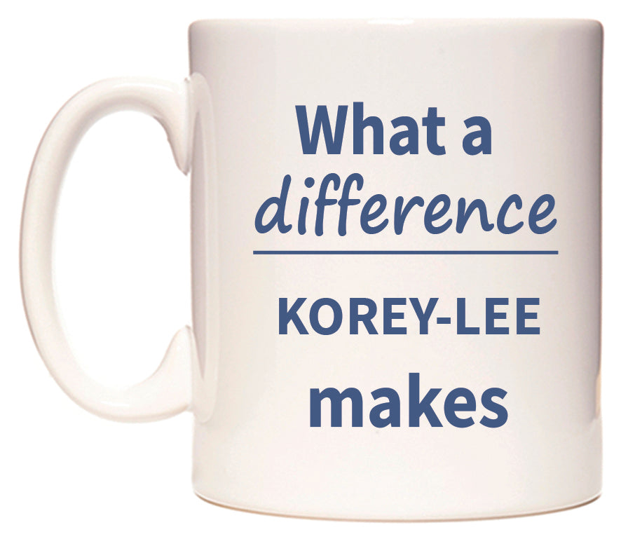 What a difference KOREY-LEE makes Mug