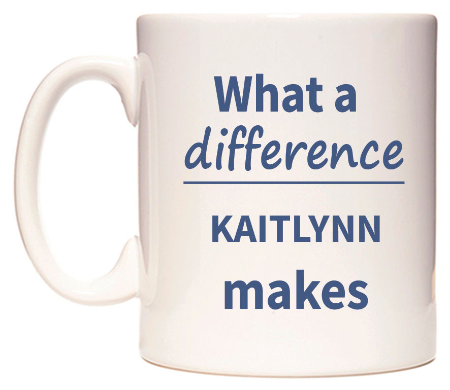 What a difference KAITLYNN makes Mug