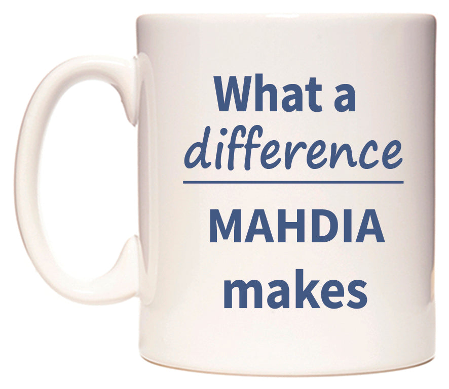 What a difference MAHDIA makes Mug