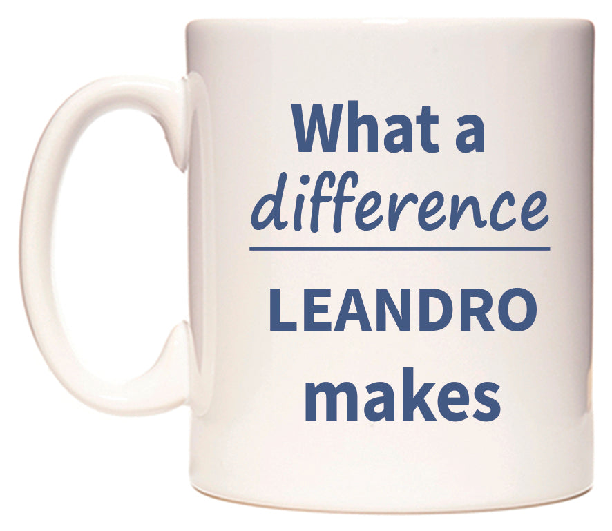 What a difference LEANDRO makes Mug