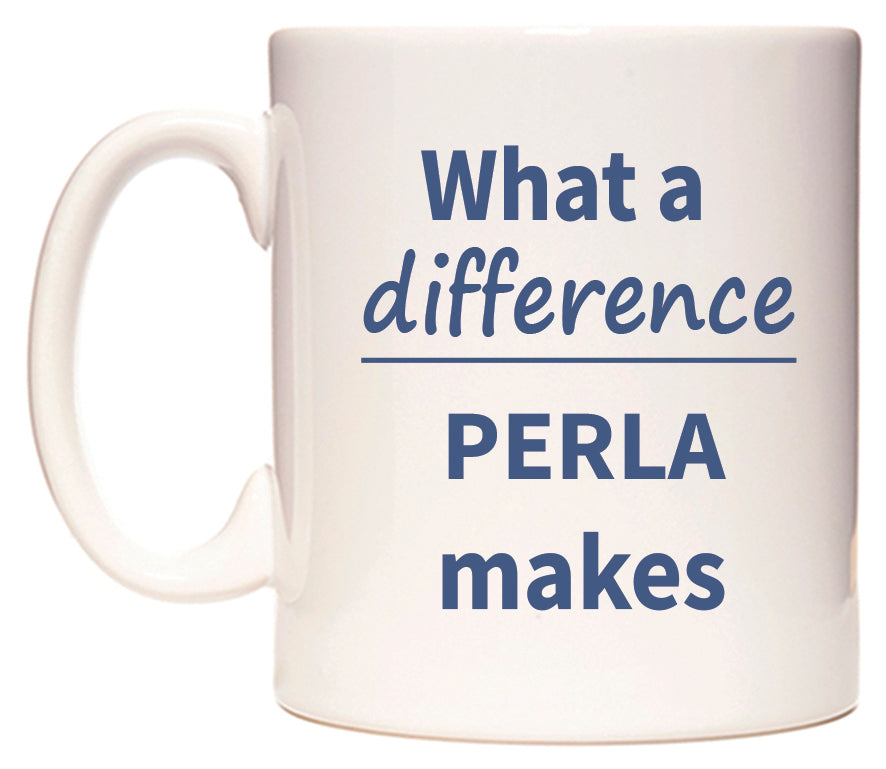 What a difference PERLA makes Mug