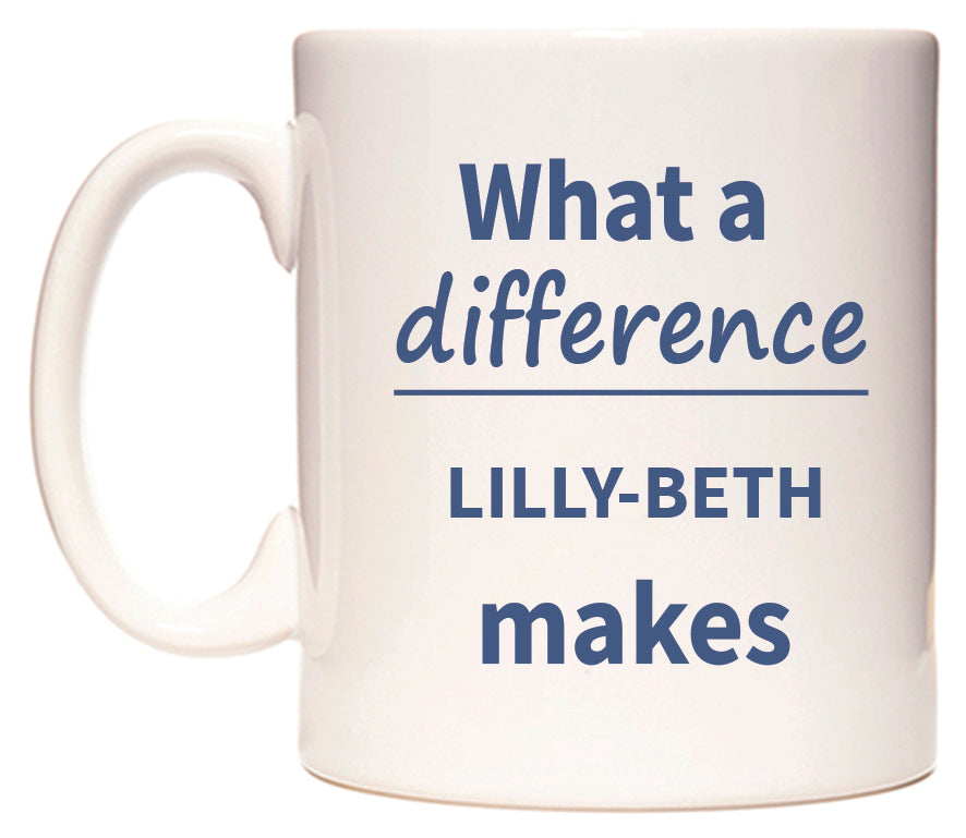 What a difference LILLY-BETH makes Mug
