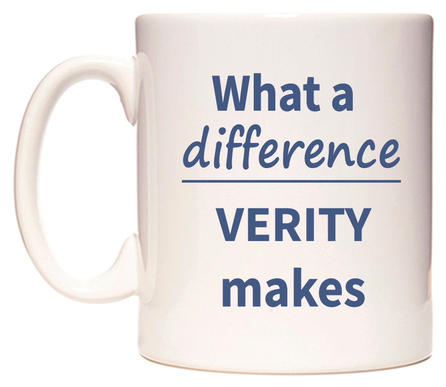 What a difference VERITY makes Mug