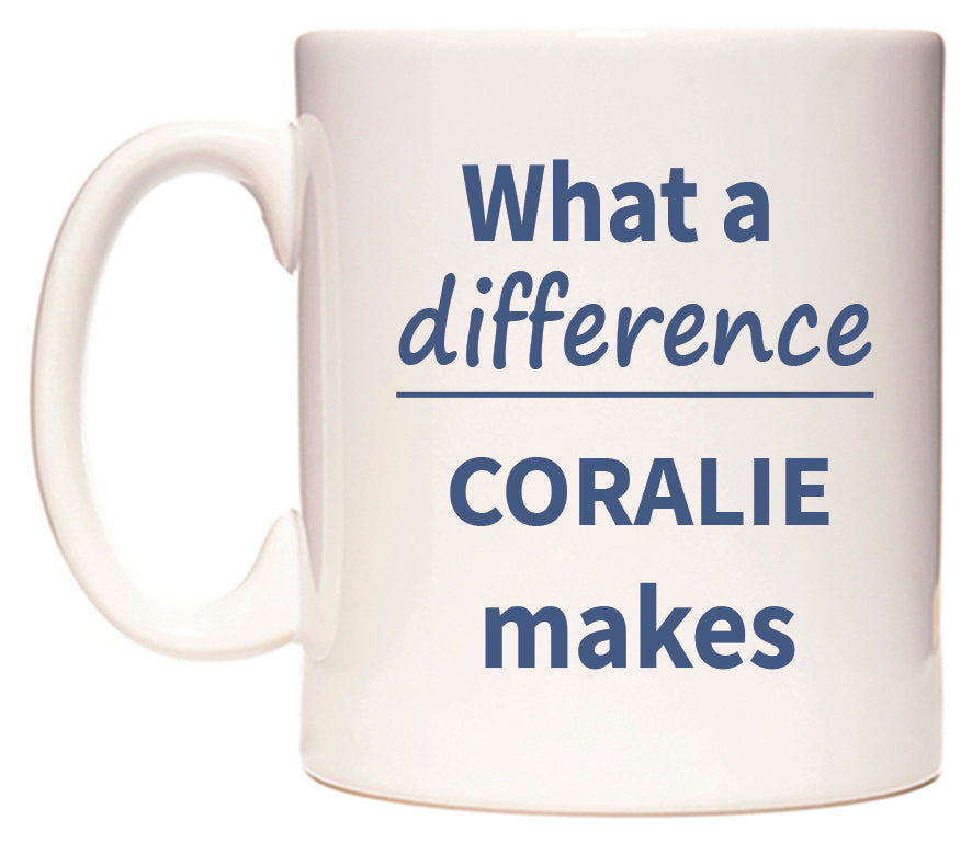 What a difference CORALIE makes Mug