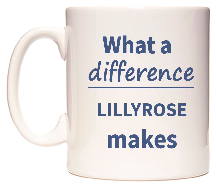 What a difference LILLYROSE makes Mug