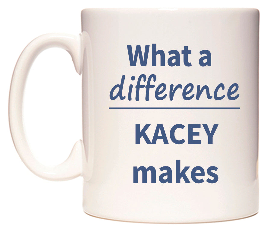 What a difference KACEY makes Mug