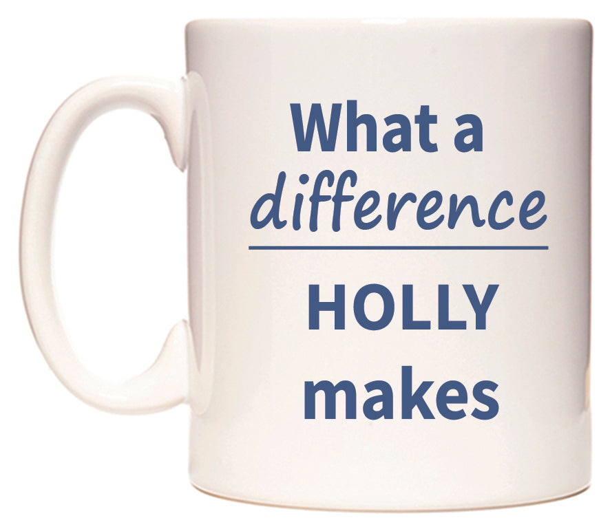 What a difference HOLLY makes Mug