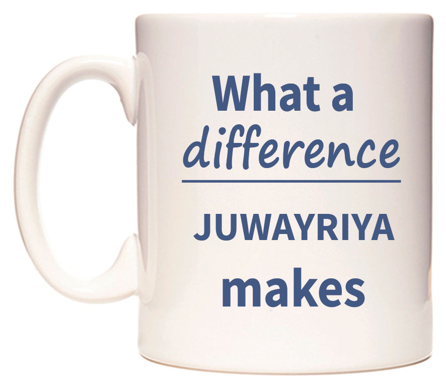 What a difference JUWAYRIYA makes Mug