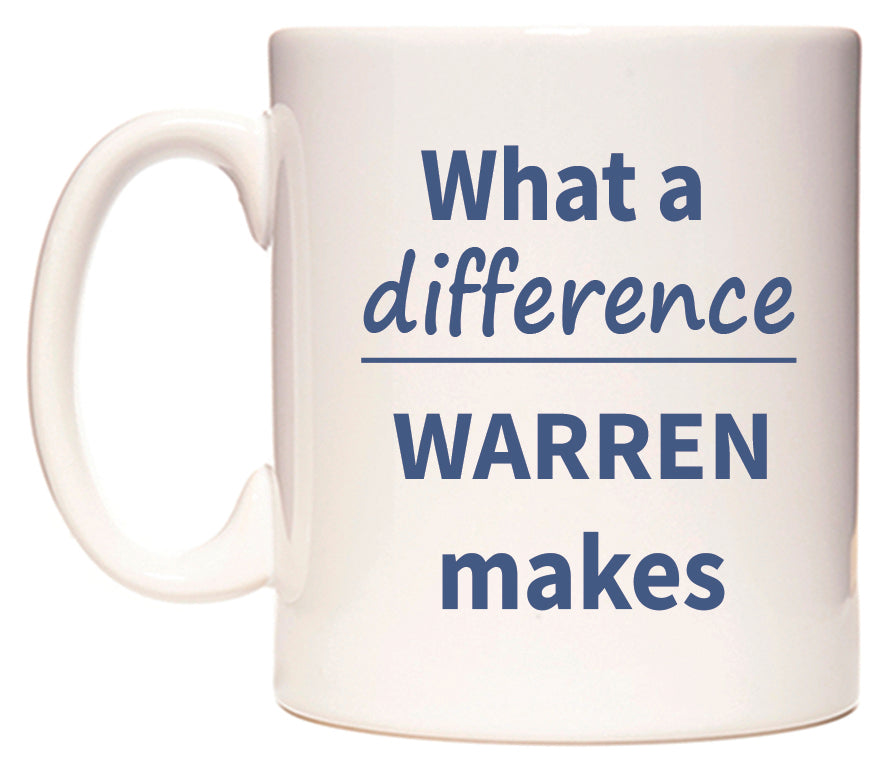 What a difference WARREN makes Mug