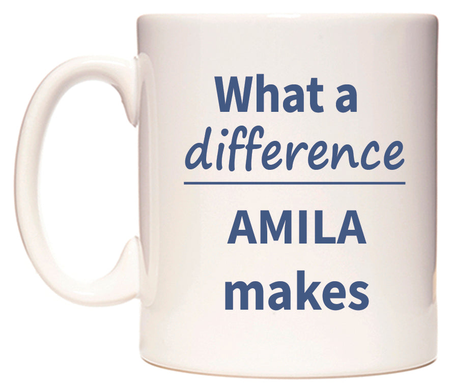 What a difference AMILA makes Mug
