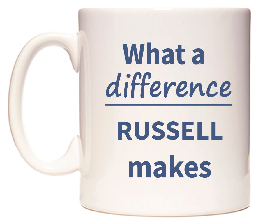 What a difference RUSSELL makes Mug