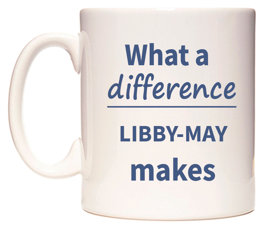 What a difference LIBBY-MAY makes Mug