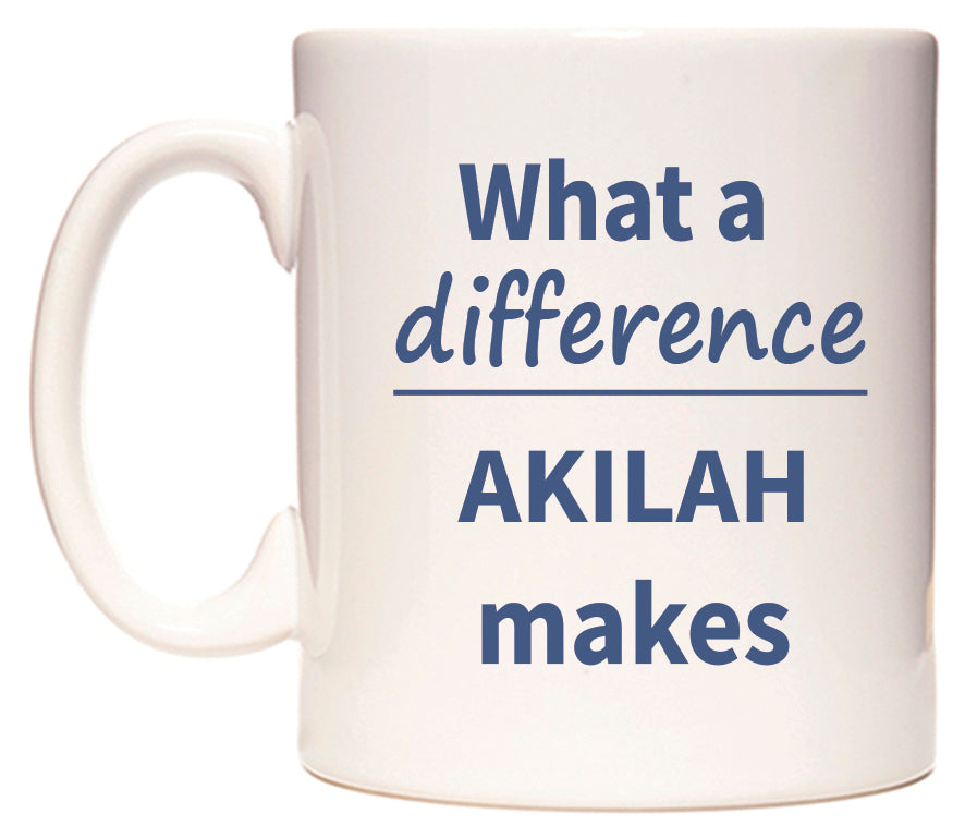 What a difference AKILAH makes Mug