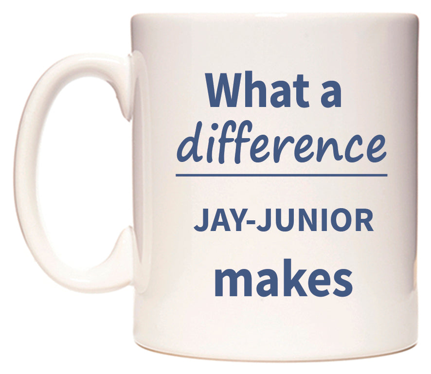 What a difference JAY-JUNIOR makes Mug