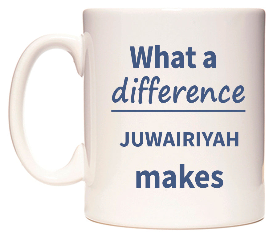 What a difference JUWAIRIYAH makes Mug