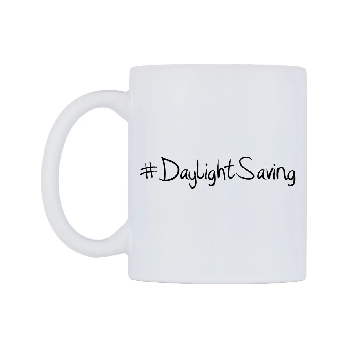 DaylightSaving Mug — mug, right side, on a white background