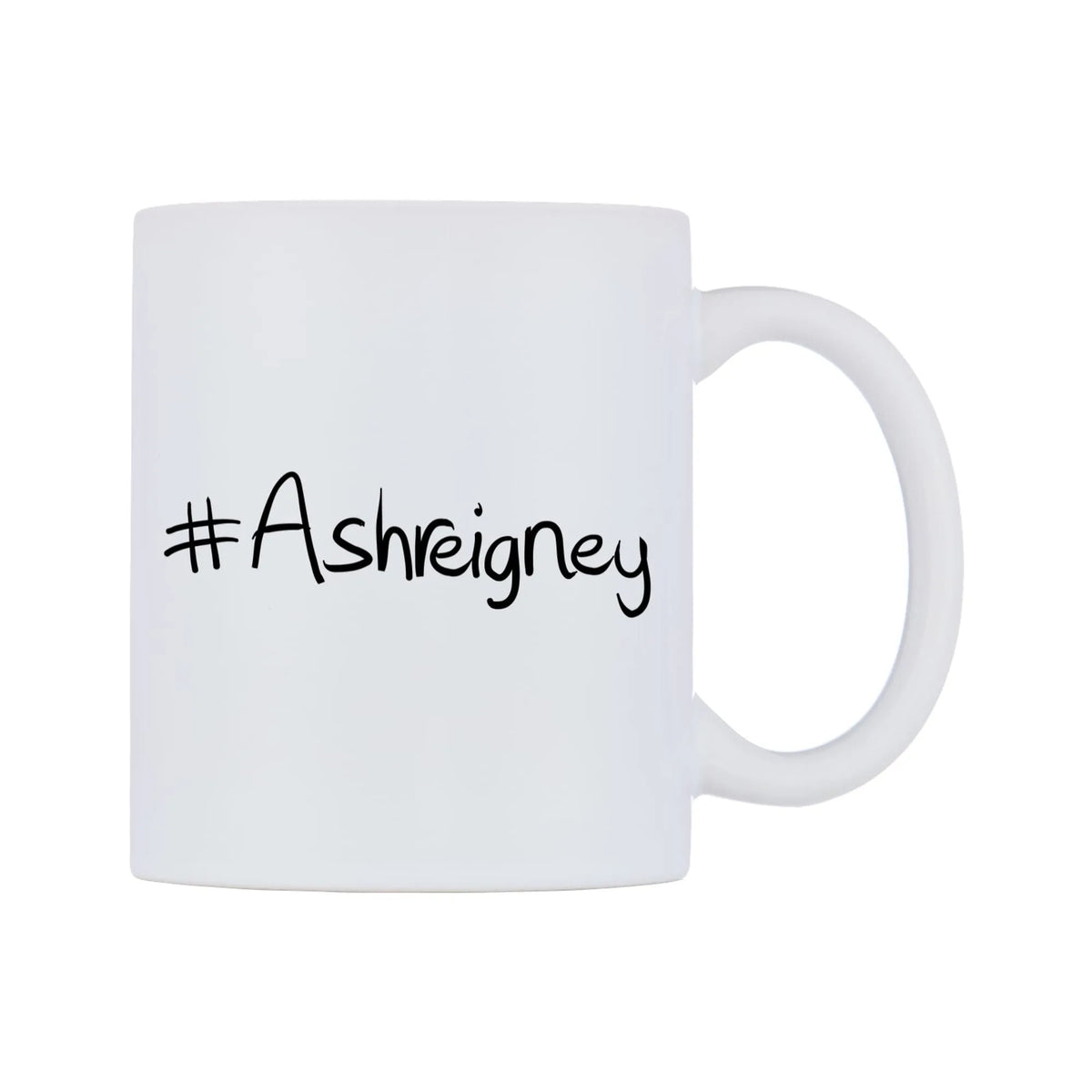 Ashreigney Mug — mug, left side, on a white background
