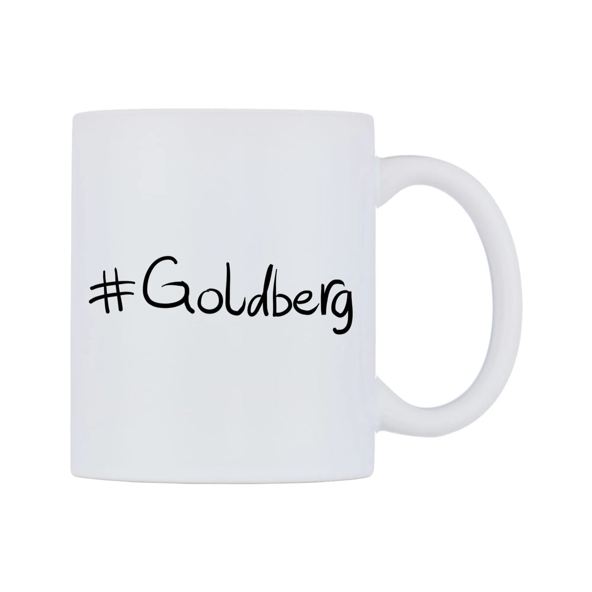 Goldberg Mug — mug, left side, on a white background