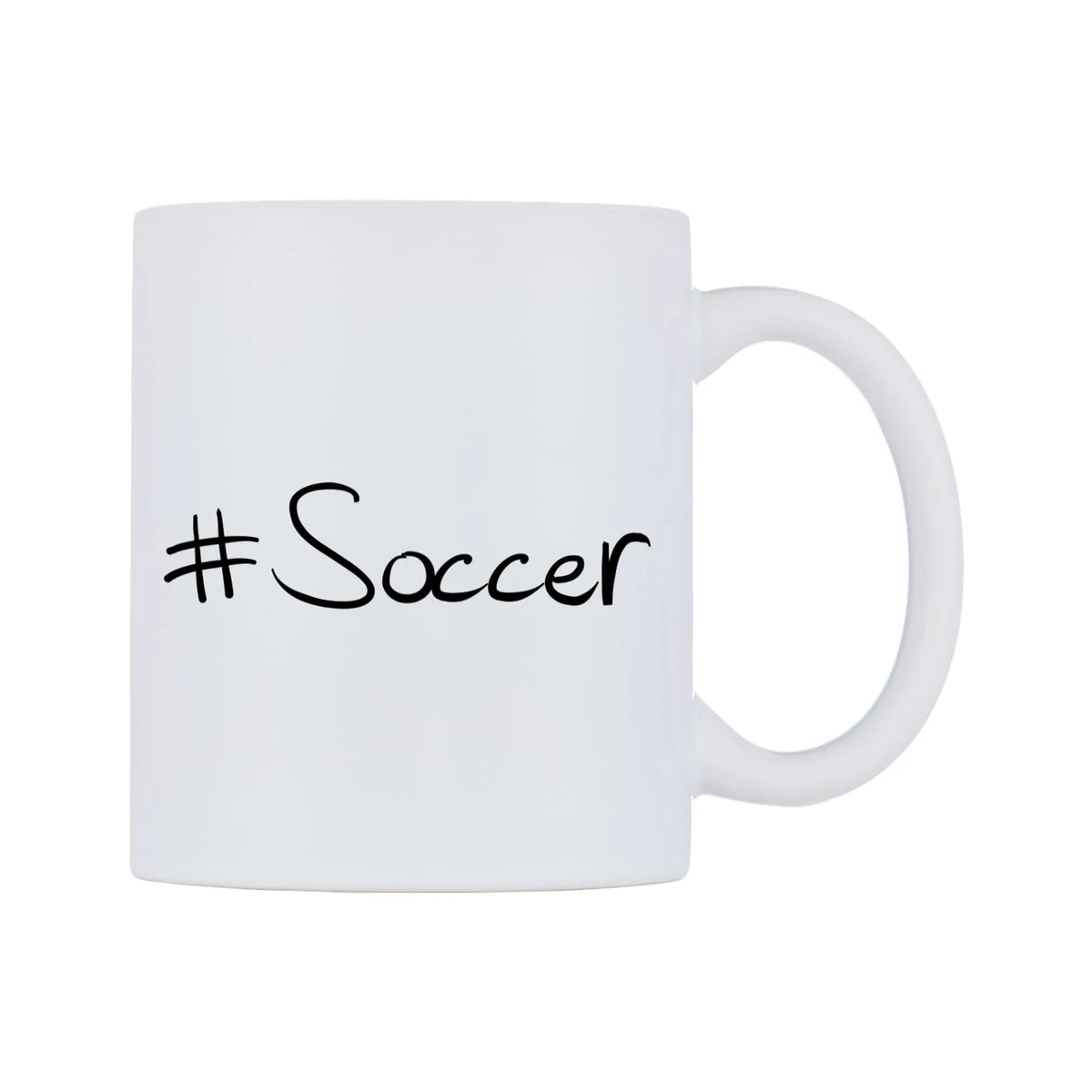 Soccer Mug — mug, left side, on a white background