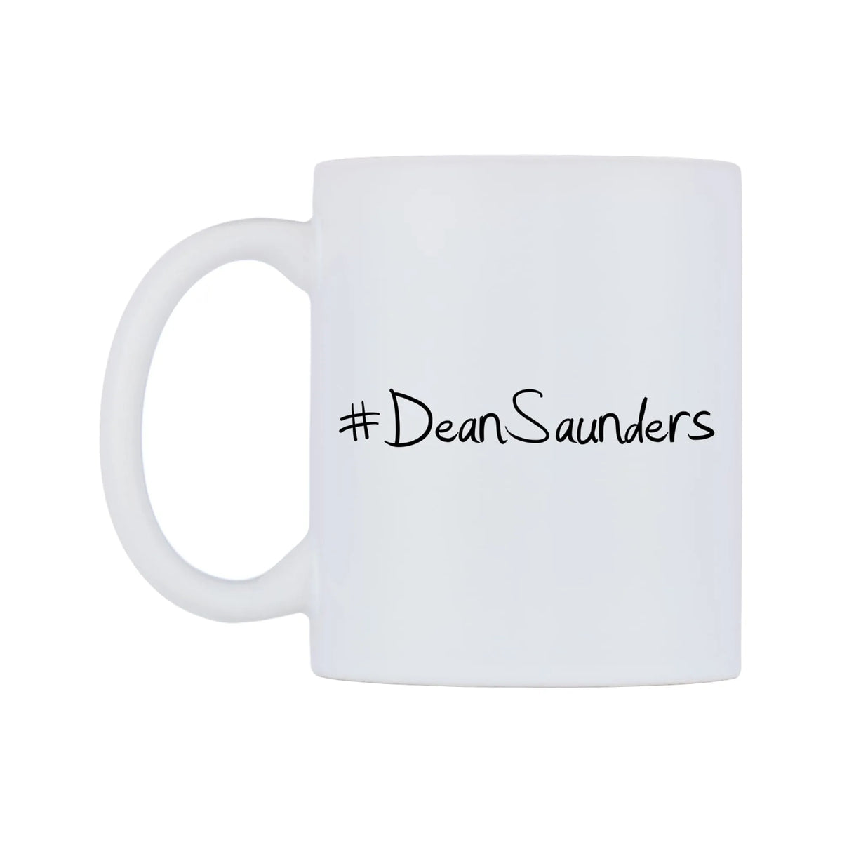 DeanSaunders Mug — mug, right side, on a white background