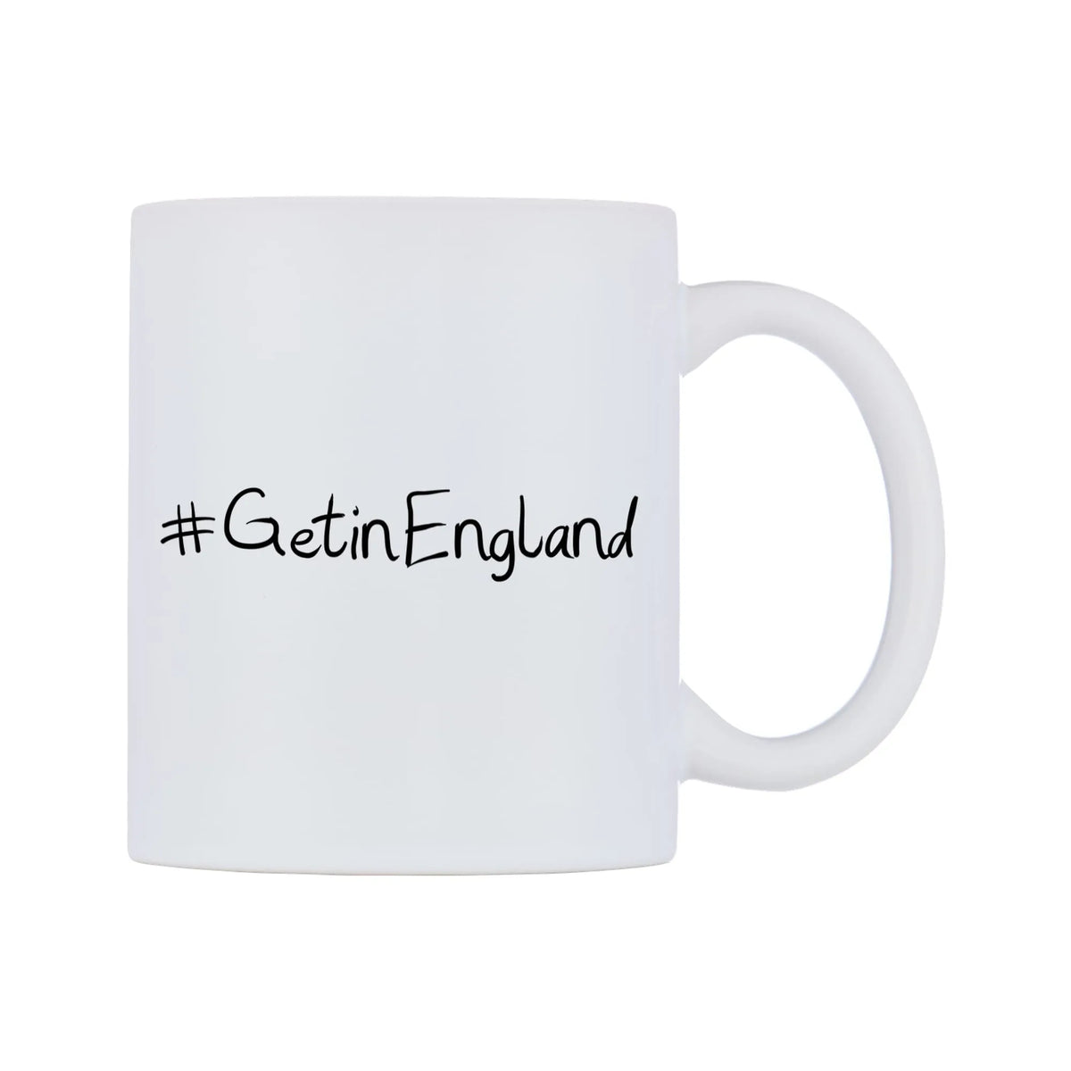 GetinEngland Mug — mug, left side, on a white background