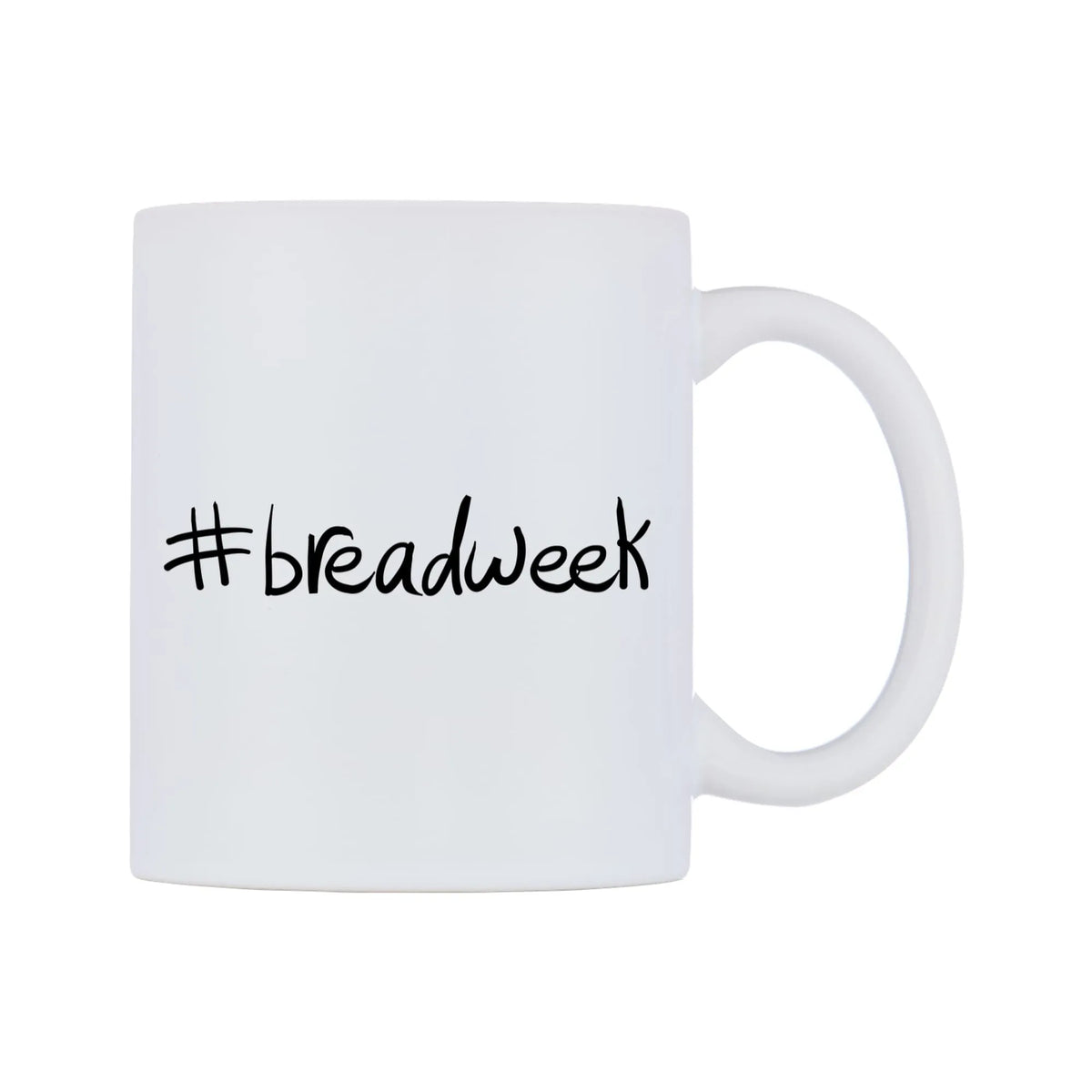 breadweek Mug — mug, left side, on a white background