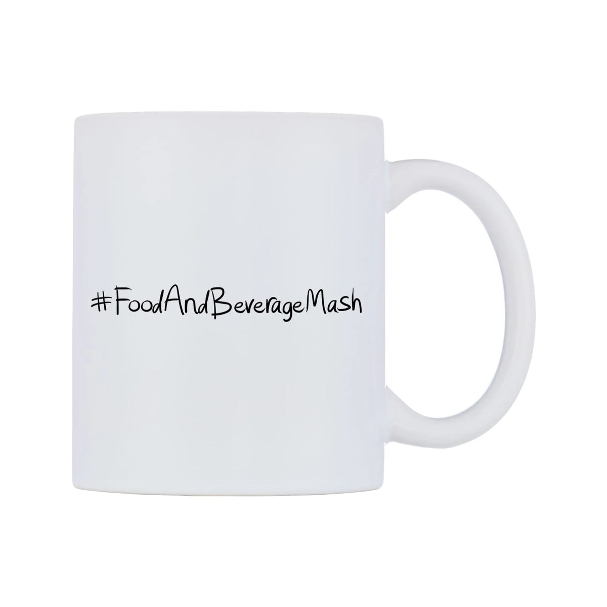 FoodAndBeverageMash Mug — mug, left side, on a white background