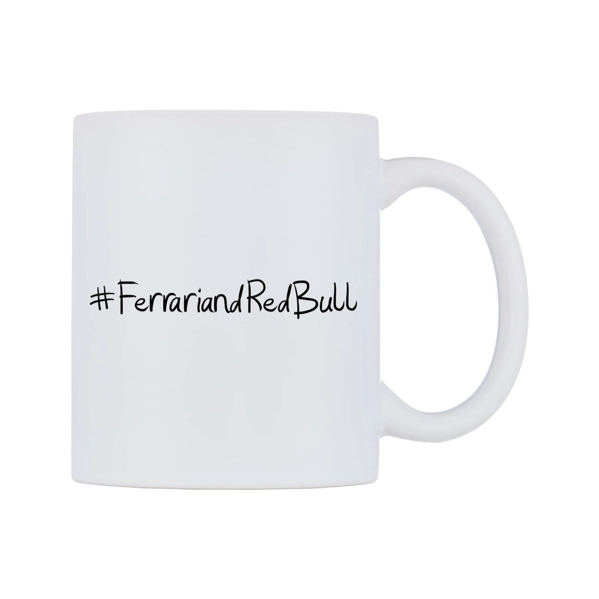 FerrariandRedBull Mug — mug, left side, on a white background