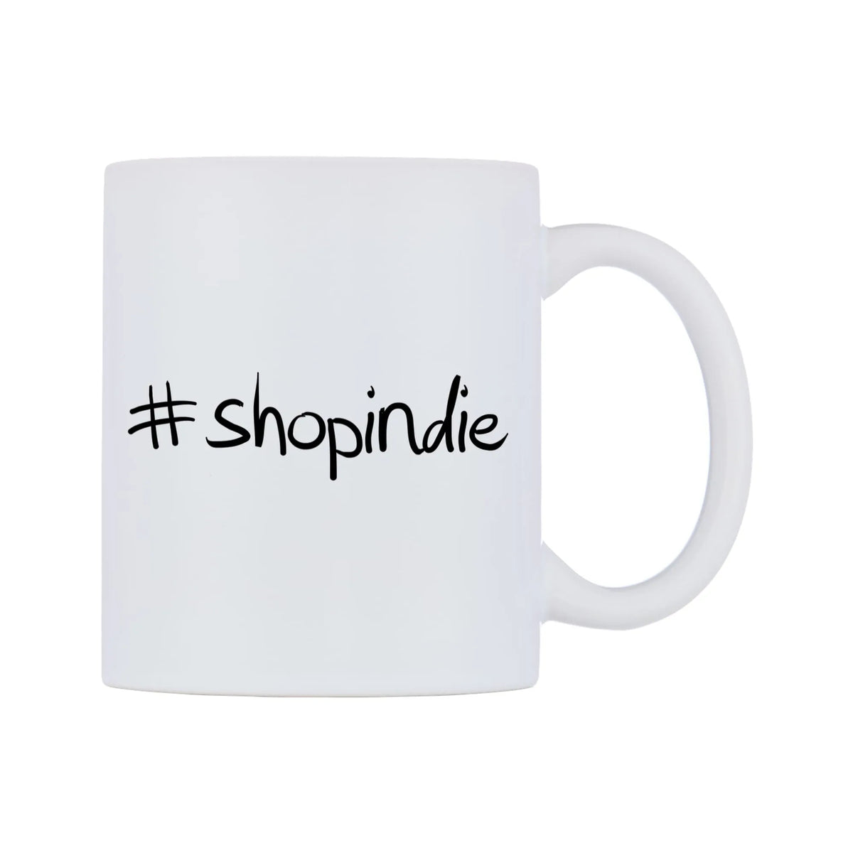 shopindie Mug — mug, left side, on a white background